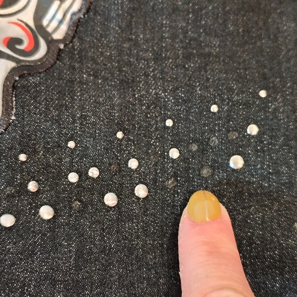 RIDERDIE WOMEN'S MEDIUM SKULL & WINGS SLEEVELESS ZIPPERED EMBROIDERED BIKER TOP - Picture 9 of 9